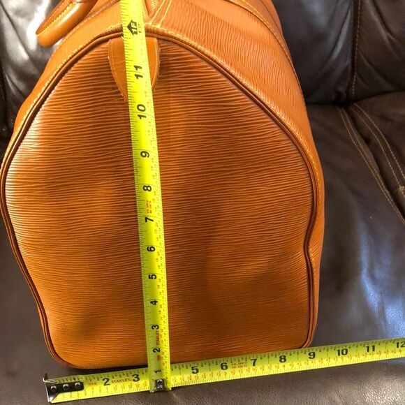 LOUIS VUITTON Cipango Gold Epi Leather Keepall LV 50 Boston Bag VI0994 Authentic - Picture 15 of 17